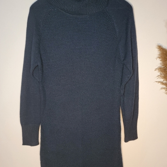 Lili Morgan blue cowl neck sweater dress medium - Picture 3 of 8